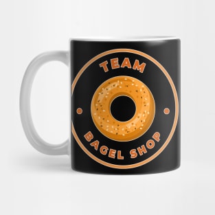 Team Bagel Shop | Funny | Bagel Battle | Scooped Bagel Beef | New York City | Los Angeles | NYC | LA Mug